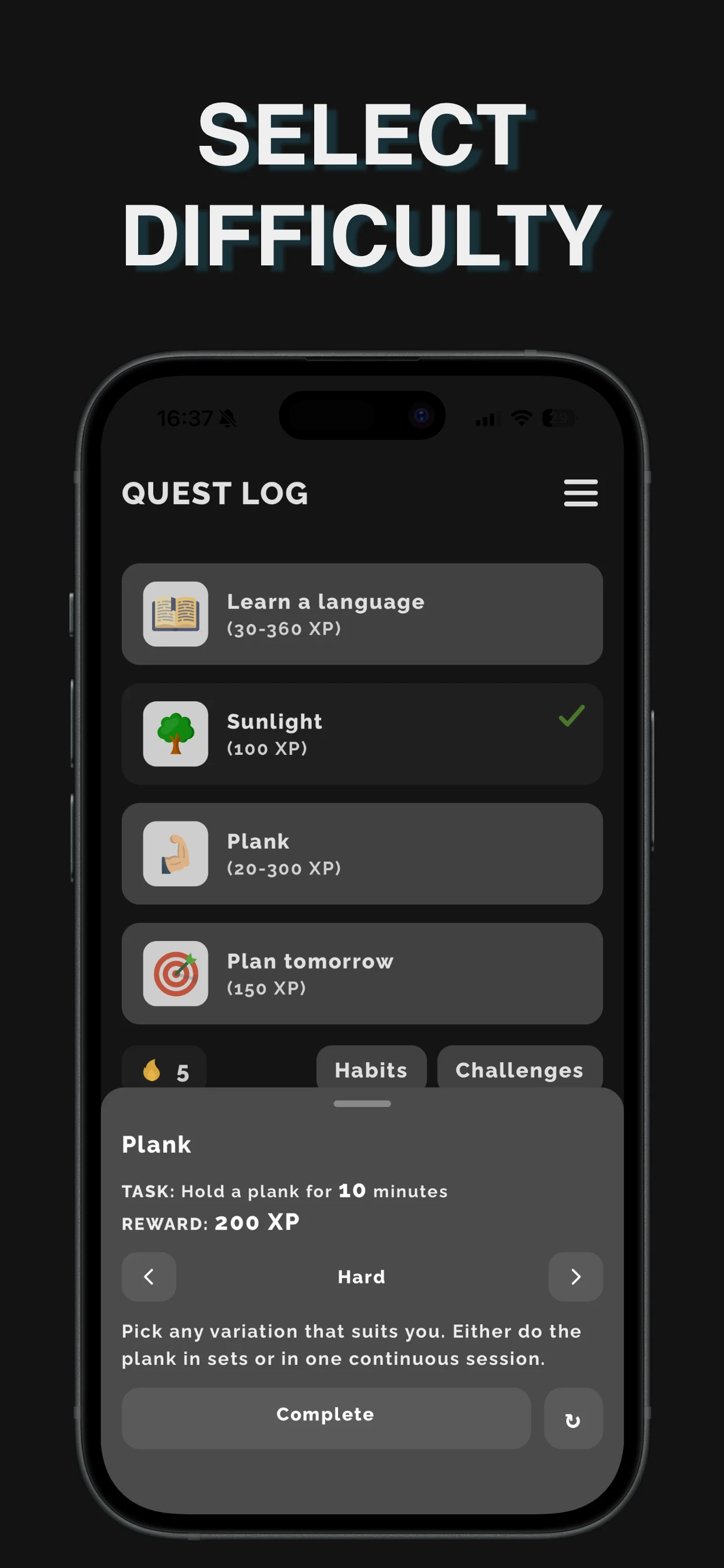 Daily Side Quests screenshot